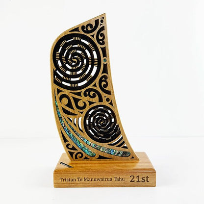Maori Waka Canoe Stern Leadership Trophy - ShopNZ