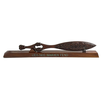 Maori Waka Hoe Paddle - Stand Optional or Wall Hung - ShopNZ