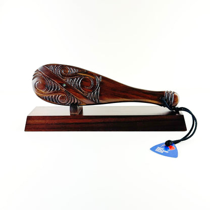 Medium Māori Patu on Stand - ShopNZ