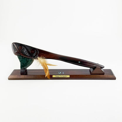 Medium Size Maori Tewhatewha on Stand - ShopNZ