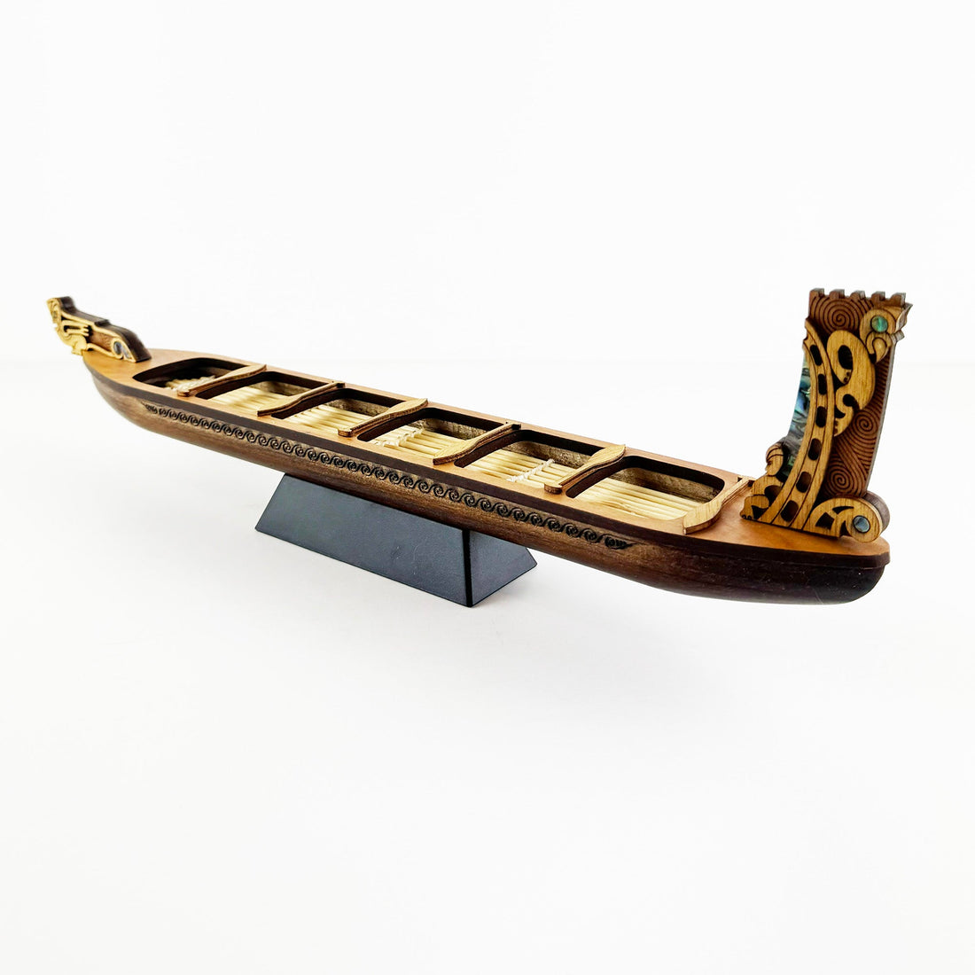 Medium Size NZ Māori Waka Taua War Canoe - Ornament and Trophy - ShopNZ