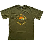 Mens Khaki NZ Aotearoa Kiwi Souvenir T-shirt - ShopNZ