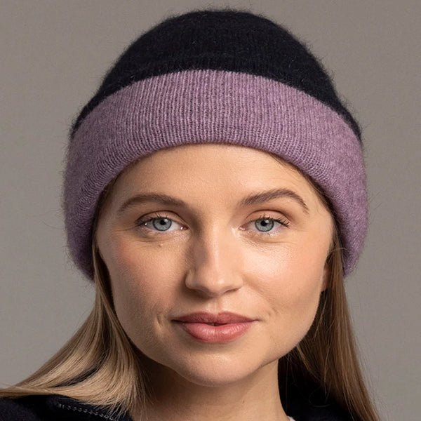 Merino PossumSilk Two Tone Reversible Beanie Hat - ShopNZ