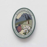 Milford Track NZ Great Walk and Whio Blue Duck Pinback Badge - ShopNZ