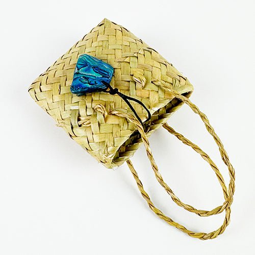 Mini Kete Bag with Paua Shell Necklace Gift Set - ShopNZ