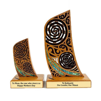 Mothers Day or Mums Birthday Waka Stern Post Taurapa Trophy - ShopNZ