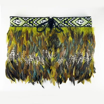 Native NZ Kākāpō Bird Feather Māori Korowai - ShopNZ