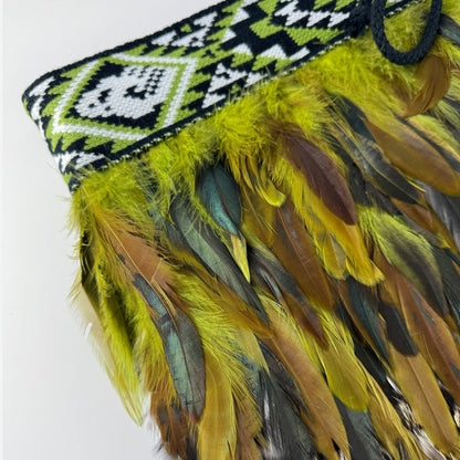 Native NZ Kākāpō Bird Feather Māori Korowai - ShopNZ