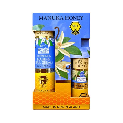 Natural Land Manuka Honey and Vanilla Lip Balm and Hand Cream Set - ShopNZ