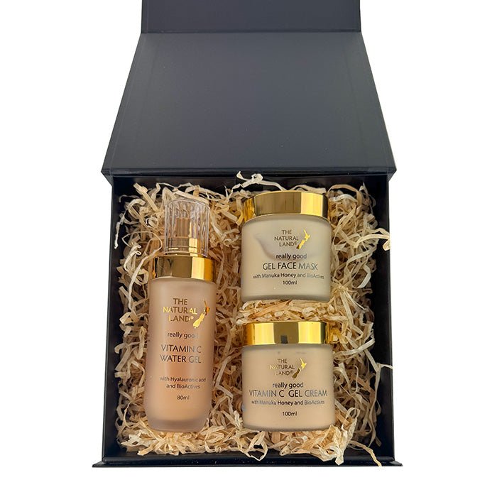 Natural Land Vitamin C Manuka Honey Skincare Gift Box - ShopNZ