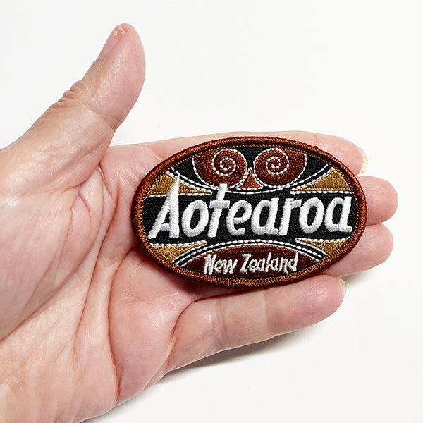 New Zealand Aotearoa Iron - on Badge - ShopNZ