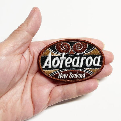 New Zealand Aotearoa Iron - on Badge - ShopNZ