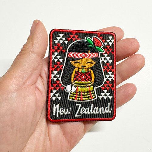 New Zealand Maori Girl Iron on Patch - ShopNZ