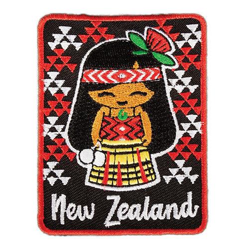 New Zealand Maori Girl Iron on Patch - ShopNZ