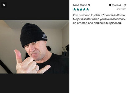 New Zealand Silver Fern Beanie Hat - ShopNZ