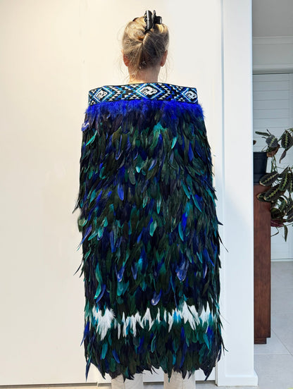 Ngati Kahungunu Paua Blue Korowai - ShopNZ