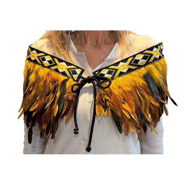 Ngati Whatua or Taranaki Short Gold Korowai - ShopNZ