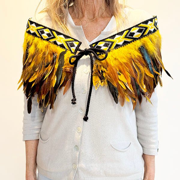 Ngati Whatua or Taranaki Short Gold Korowai - ShopNZ