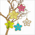 NZ Acrylic and Bamboo Frangipani Flower Christmas Tree Decoration - ShopNZ