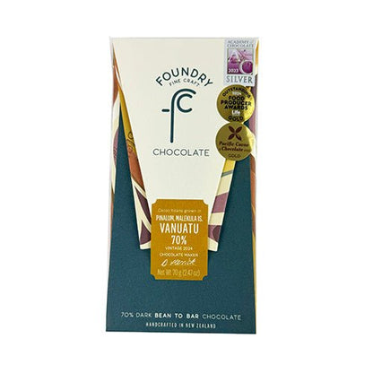 NZ Award Winning Foundry Vanuatu 70pc Dark Chocolate - ShopNZ