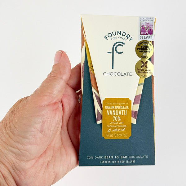 NZ Award Winning Foundry Vanuatu 70pc Dark Chocolate - ShopNZ