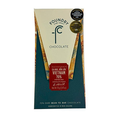NZ Award Winning Foundry Vietnam 70pc Dark Chocolate - ShopNZ