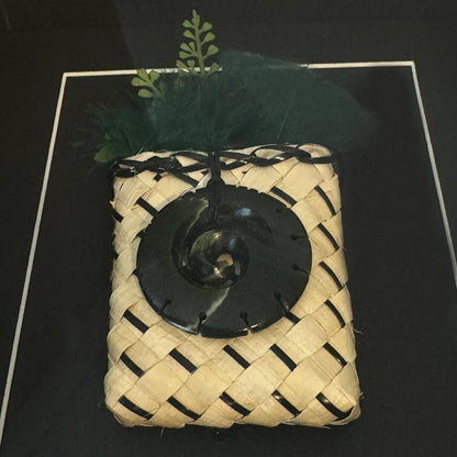 NZ Greenstone Koru Necklace Wall Art Shadow Box - ShopNZ