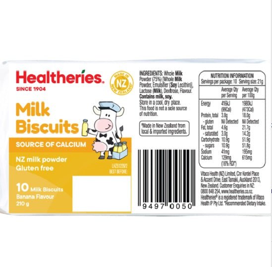 NZ Healtheries Milk Biscuits - ShopNZ