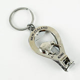 NZ Keychain Bottle Opener Nail Clipper and File - ShopNZ