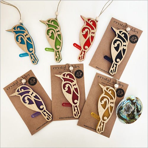 NZ Koru Kingfisher Christmas Ornament - ShopNZ