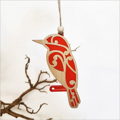 NZ Koru Kingfisher Christmas Ornament - ShopNZ