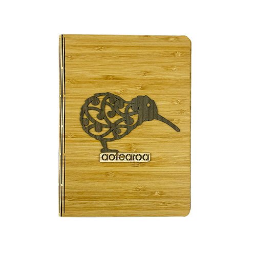 NZ Koru Kiwi Bird Aotearoa A5 Bamboo Journal - ShopNZ