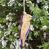 NZ Kotare Kingfisher Hanging Ornament - ShopNZ