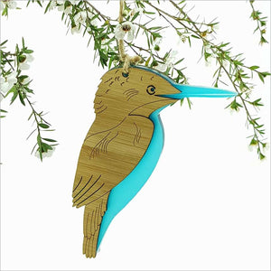 NZ Kotare Kingfisher Hanging Ornament - ShopNZ