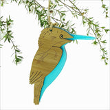 NZ Kotare Kingfisher Hanging Ornament - ShopNZ