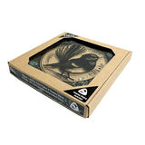 NZ Made Fantail Bird Glass Plate and Stand - ShopNZ