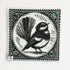 NZ Made Fantail Bird Glass Plate and Stand - ShopNZ