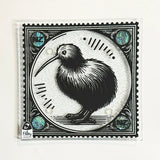 NZ Made Kiwi Bird Glass Plate and Stand - ShopNZ