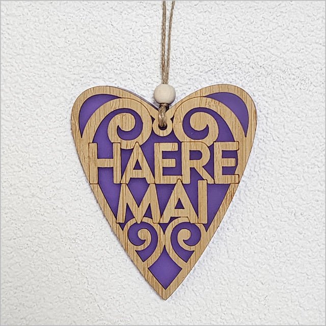 NZ Maori Arohanui Koru Heart Christmas Ornament - ShopNZ