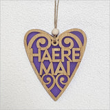 NZ Maori Arohanui Koru Heart Christmas Ornament - ShopNZ