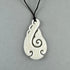 NZ Maori Large Bone Fish Hook Necklace - ShopNZ