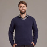 NZ Merino Possum Silk Mens Crew Neck Luxury Sweater - ShopNZ