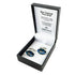 NZ Paua Shell Silver Fern Cufflinks - ShopNZ