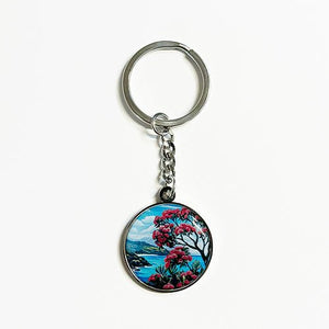 NZ Pohutukawa Tree Keychain - ShopNZ