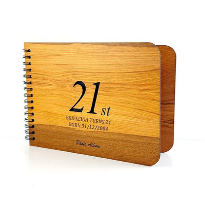 NZ Rimu 21st Birthday Photo Album Guest Book - ShopNZ
