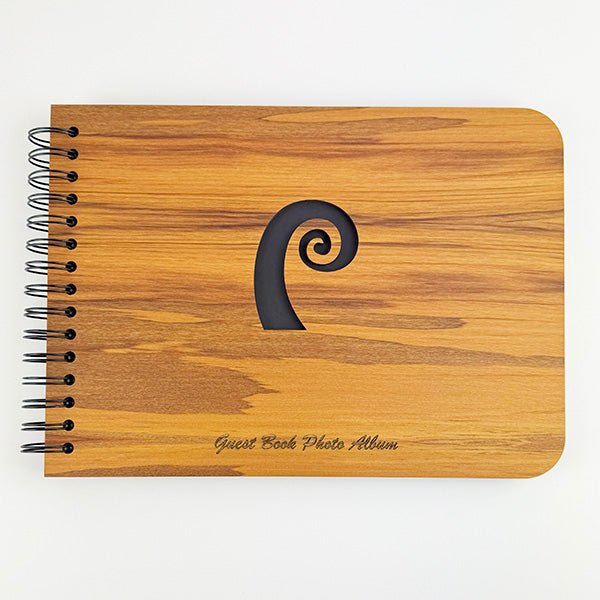 NZ Rimu Birthday Photo Album Guest Book with Koru - ShopNZ