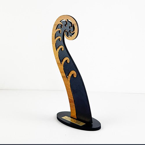 NZ Rimu Koru Fern Frond Trophy or Ornament - ShopNZ