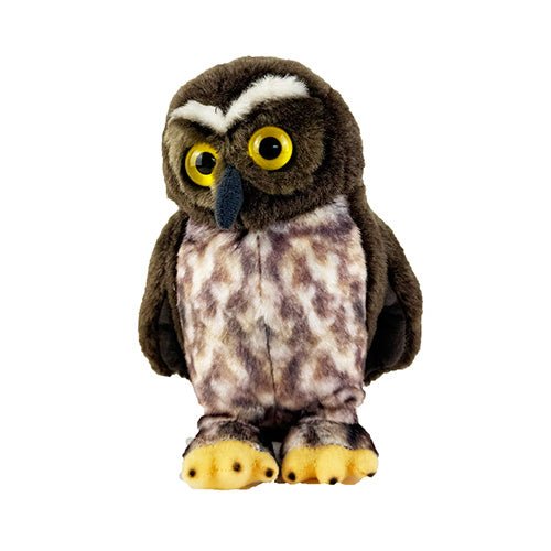 NZ Ruru Morepork Owl Soft Toy with Authentic Sound - ShopNZ