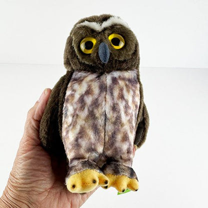 NZ Ruru Morepork Owl Soft Toy with Authentic Sound - ShopNZ