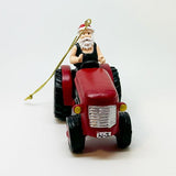 NZ Santa Claus Farmer on Tractor Xmas Ornament - ShopNZ